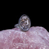 One of a kind oval portrait lodalite in oxadized sterling silver ring by Heather Guidero