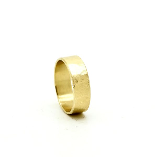 Thick Timber Ring in 10k Gold by Sasha Walsh– Fire Opal Company