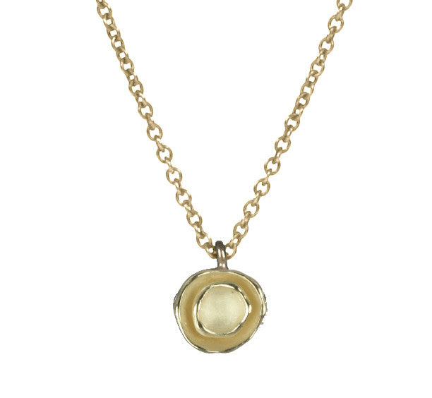 Oyster pod necklace in 18k gold vermeil by sarah richardson