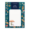 Pack of E. Frances Little Stickies with mushroom design on a blue background