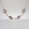 Stepping stone necklace with lavender blue quartz in sterling silver by sarah richardson