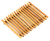 Wooden soap dish on a white background