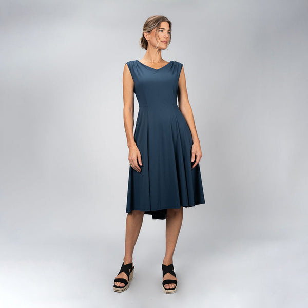 Alana Dress in Jet Jersey by Porto Nile / X-Large (4)