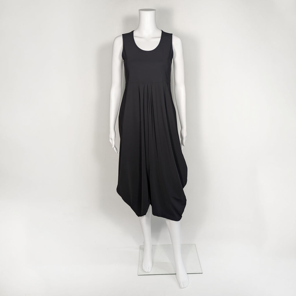 Chorus Dress in Black Jet Jersey by Porto– Fire Opal Company