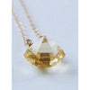 Citrine Pyramid 14k Gold Filled Necklace by Friedasophie