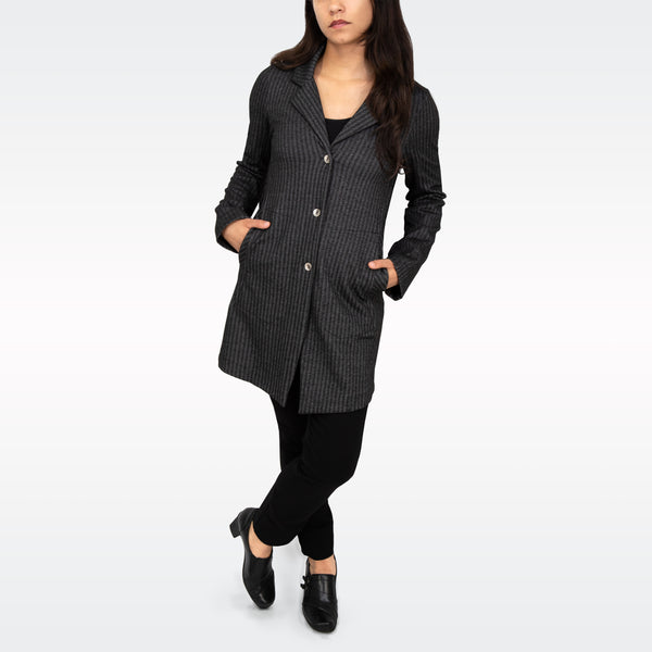 トップス UNOF DETAIL COAT NEW! Summit Jacket in Ponte by Porto– Fire Opal Company