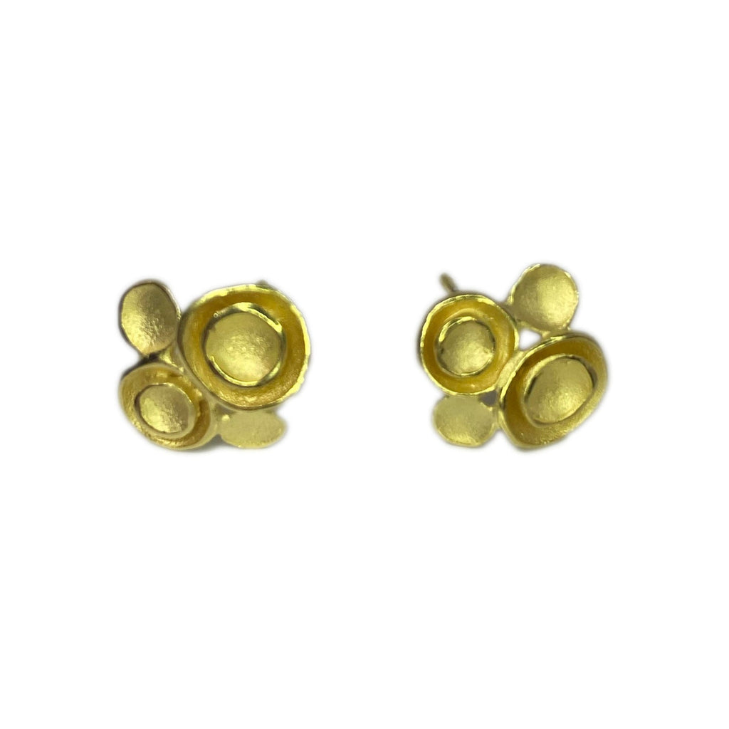 4 pod post earrings in 18k gold vermeil by sarah richardson