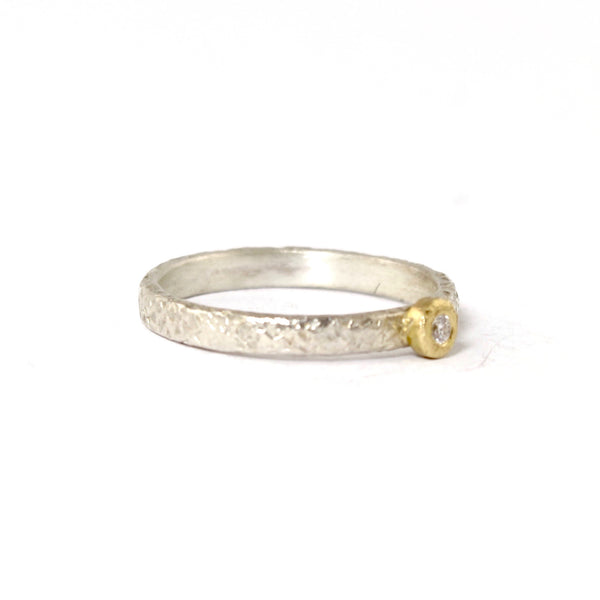 Moonlight Bezel Ring by Yasuko Azuma - Fire Opal - 2