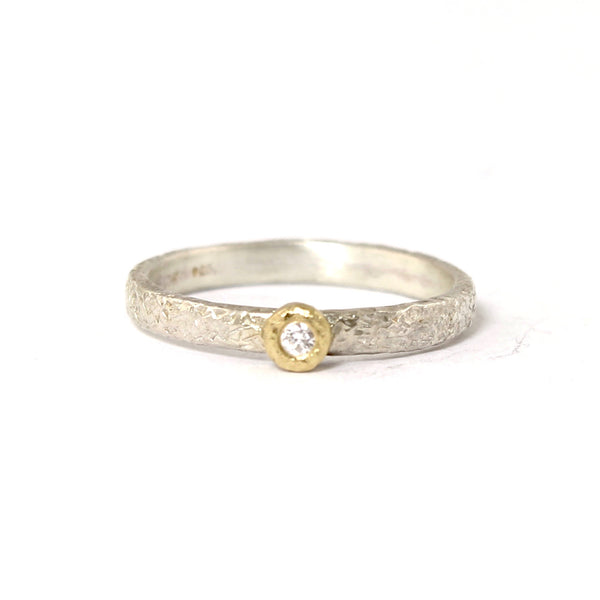 Moonlight Bezel Ring by Yasuko Azuma - Fire Opal - 1