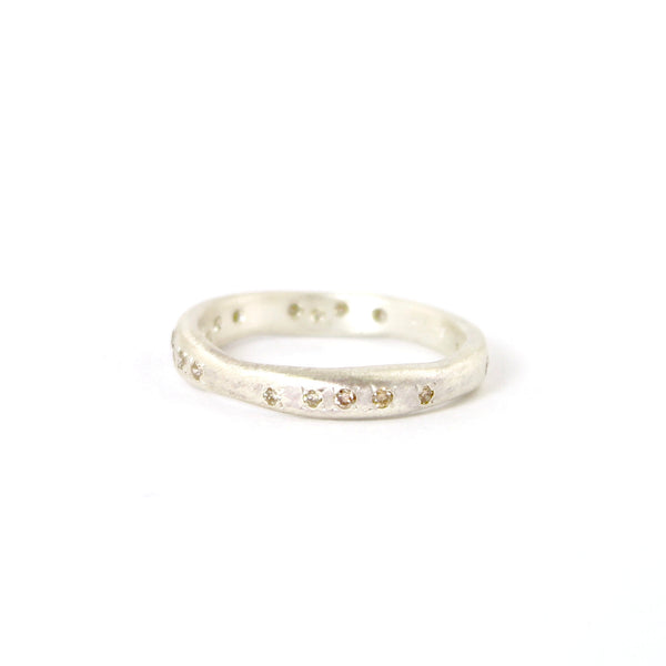 Yasuko Azuma 18K Gold Ring with Four Prong-Set Colorless Diamonds – Peridot  Fine Jewelry