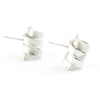 Small Ribbon Post Earrings by Rina Young - Fire Opal