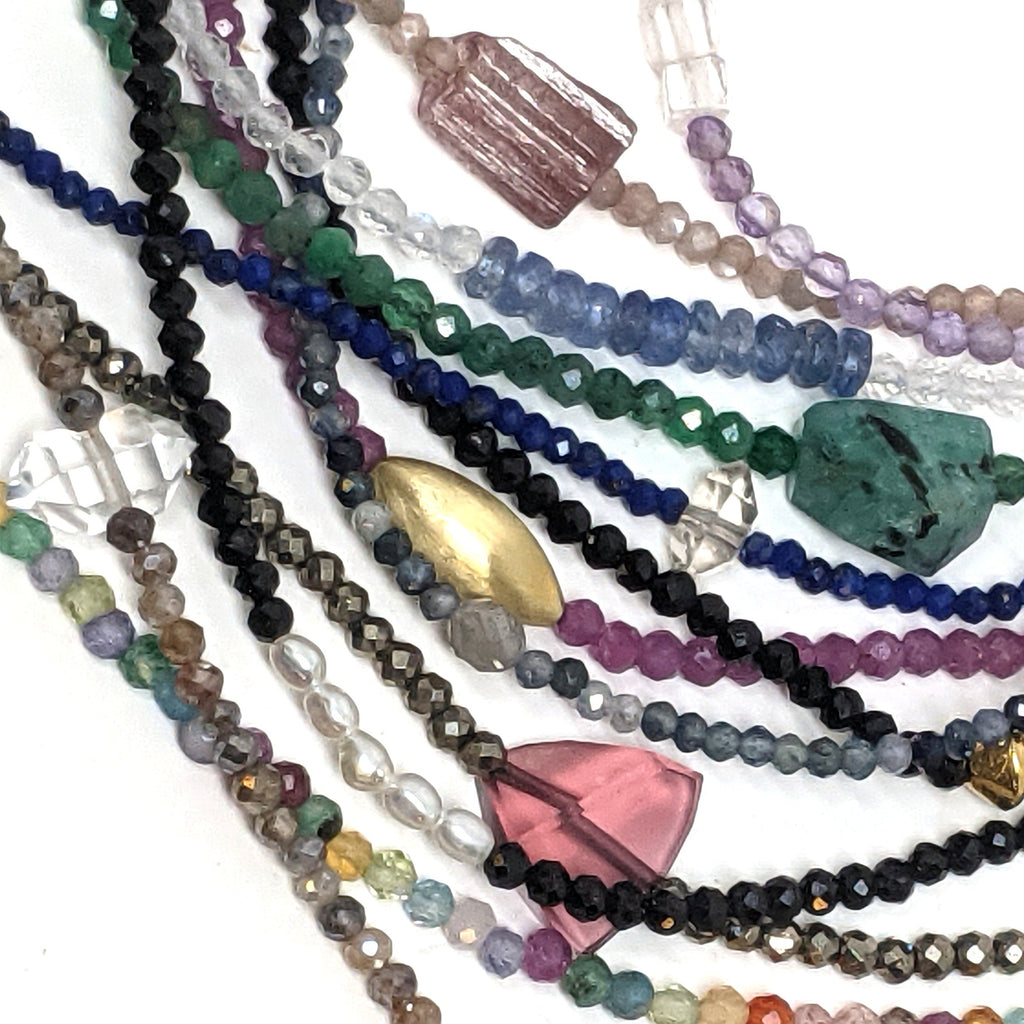 Gemstone bracelets in sterling silver by margaret solow