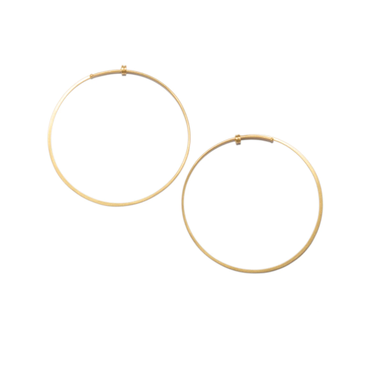 Medium Round Dainty Hoops by Carla Caruso– Fire Opal Company