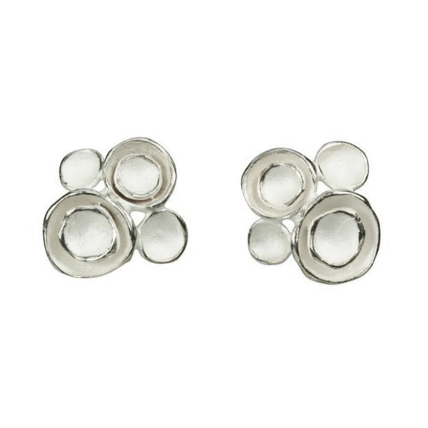 4 pod post earrings in sterling silver by sarah richardson